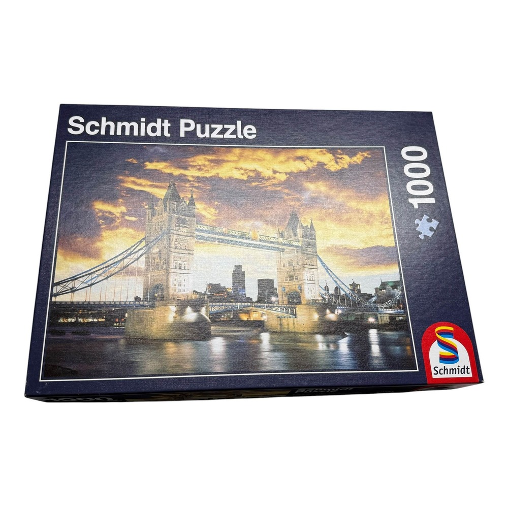 Schmidt Puzzle 1000 Piece Tower Bridge London Sunset 58181 Germany UNCOUNTED